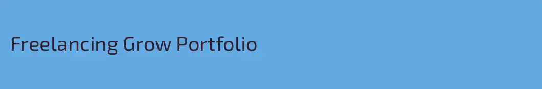 Freelancing Grow Portfolio